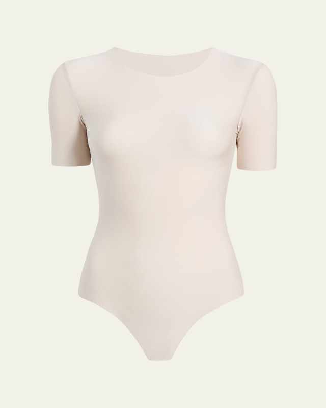 Butter Short-Sleeve Crewneck Bodysuit